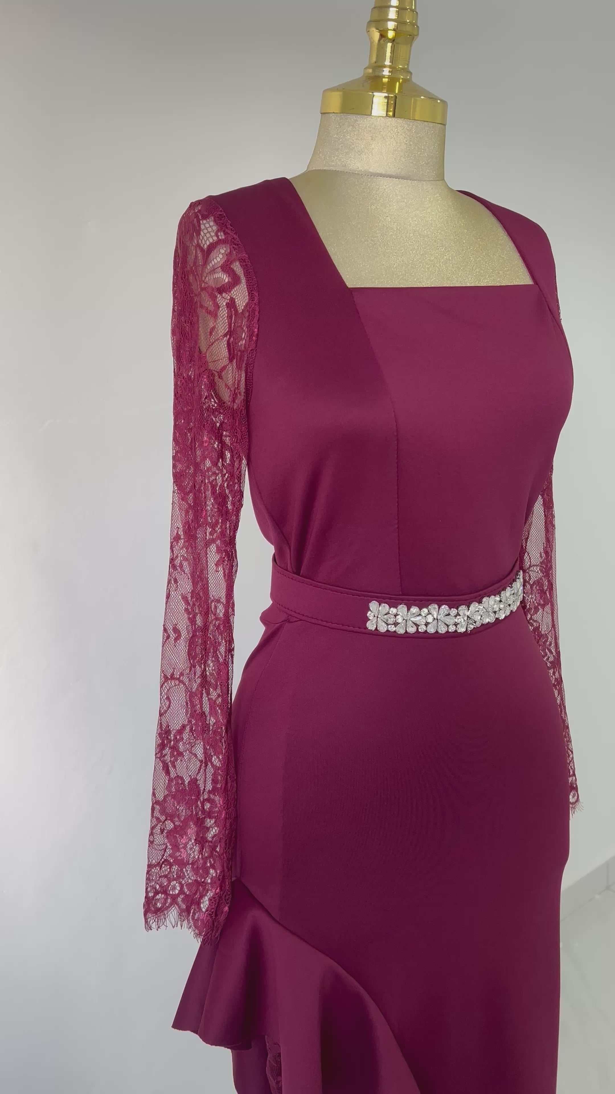 فستان سهرة قصير